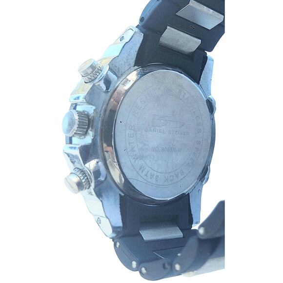 Daniel Steiger Hybrid Dual Digital Analog 47mm Men's watch 9089R-M With Battery - Picture 5 of 5